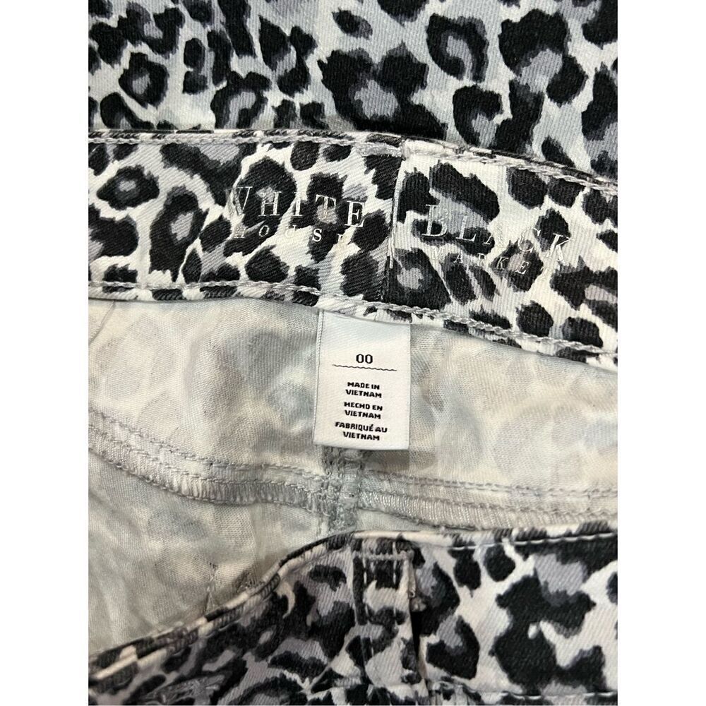 White House Black Market Cheetah Print Ankle Jeans Size 00 - Picture 4 of 4